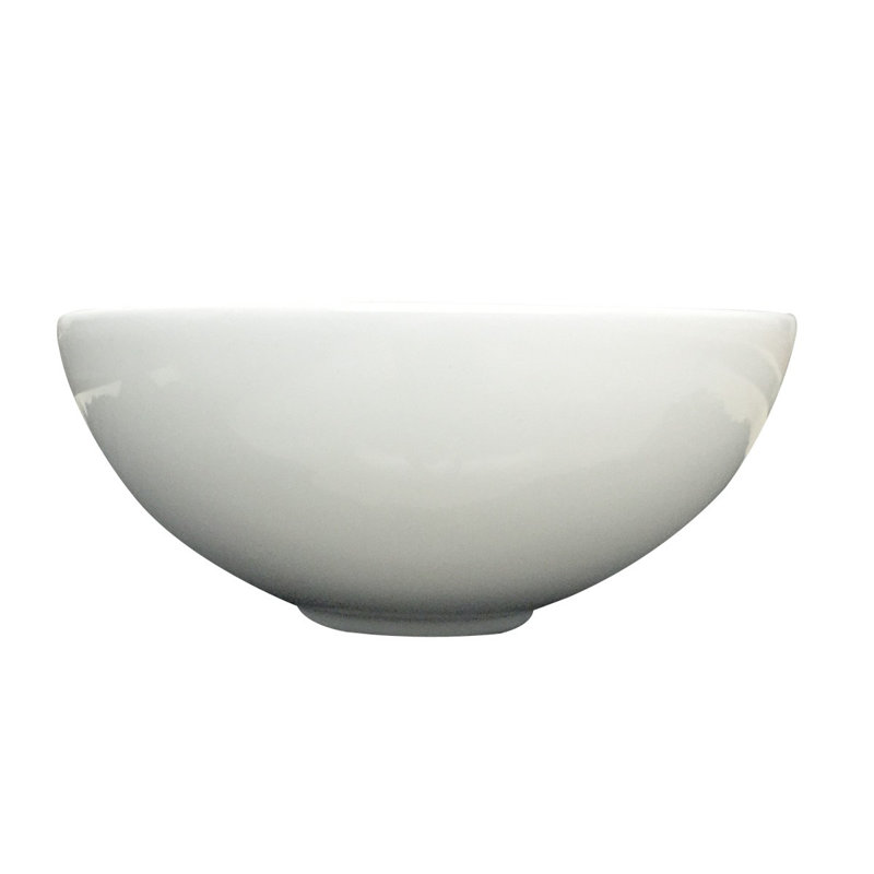 The Renovators Supply Inc. White Round Above Counter Bathroom Sink